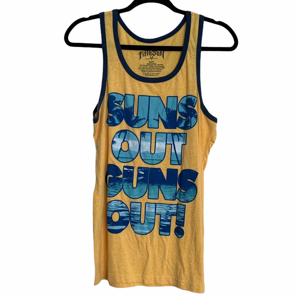 Fifth sun “suns out guns out” men’s tank small
